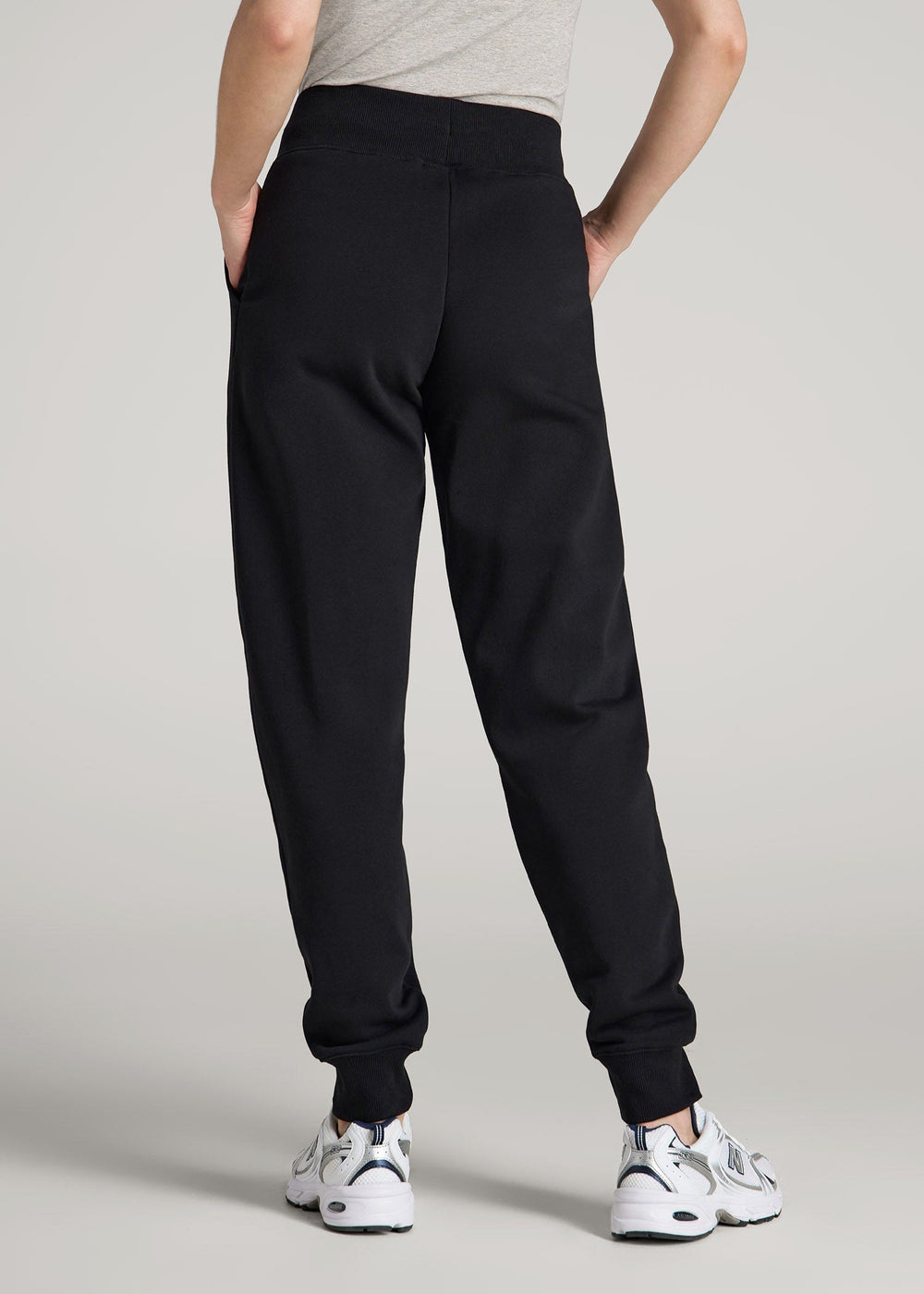 American Tall Online | A.T. Basics Athletic Joggers for Tall Women in Black