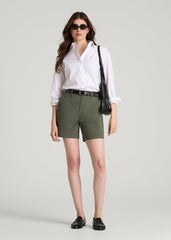American Tall Online Shop | Stretch Commuter Chino Shorts for Tall Women in Olive