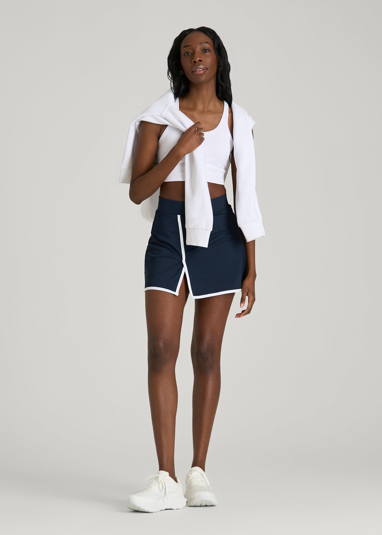 American Tall Online Shop | Wrap Skort for Tall Women in Navy