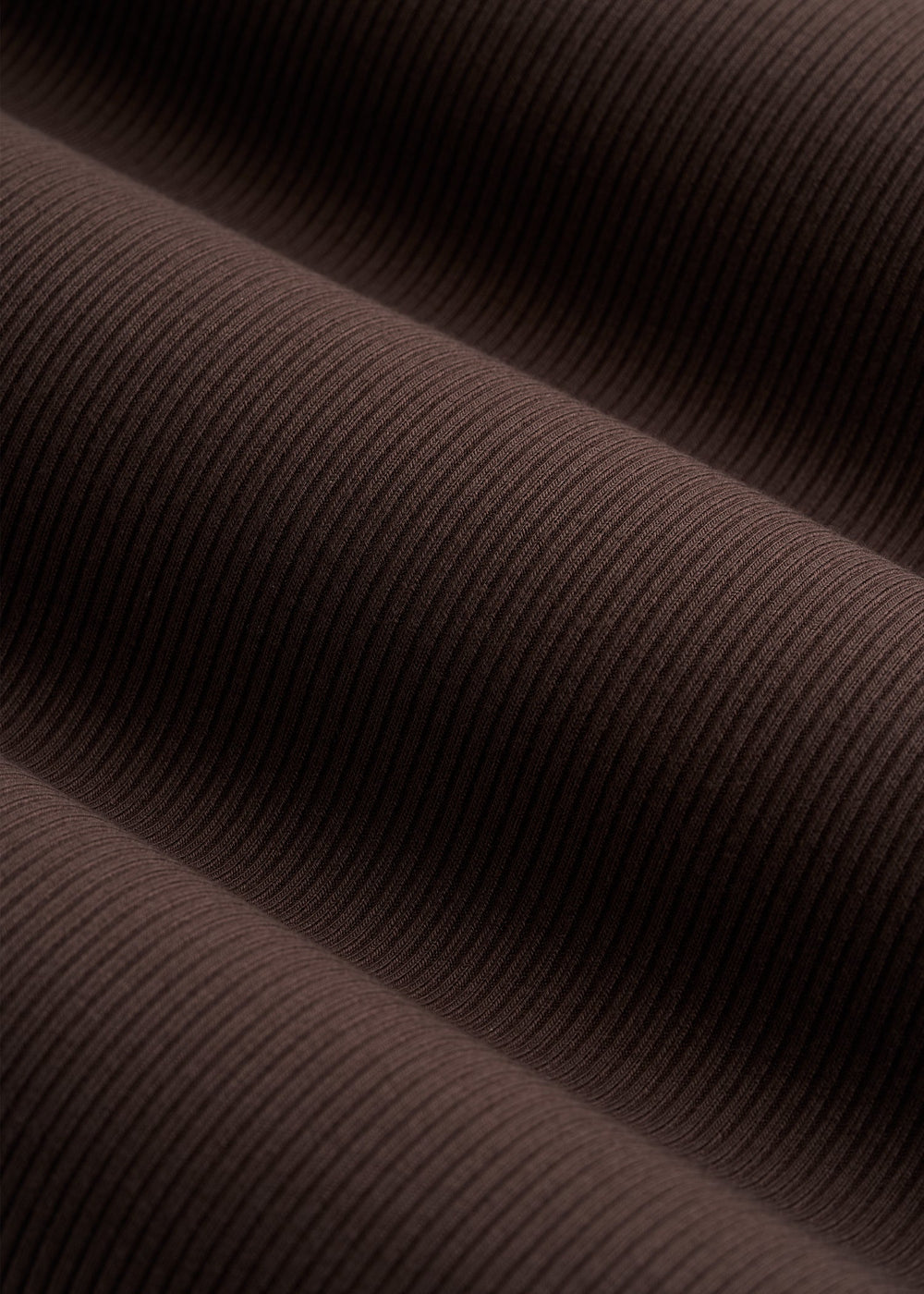 American Tall Outlet | Ribbed Knit Long Sleeve Polo for Tall Women in Espresso