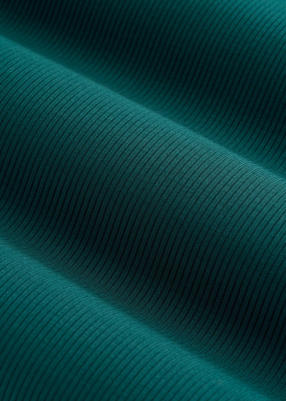 American Tall Online Shop | Ribbed Knit Long Sleeve Polo for Tall Women in Deep Teal
