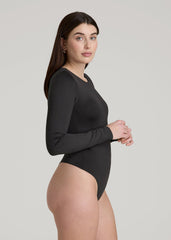 American Tall Online | Long Sleeve Bodysuit for Tall Women in Black