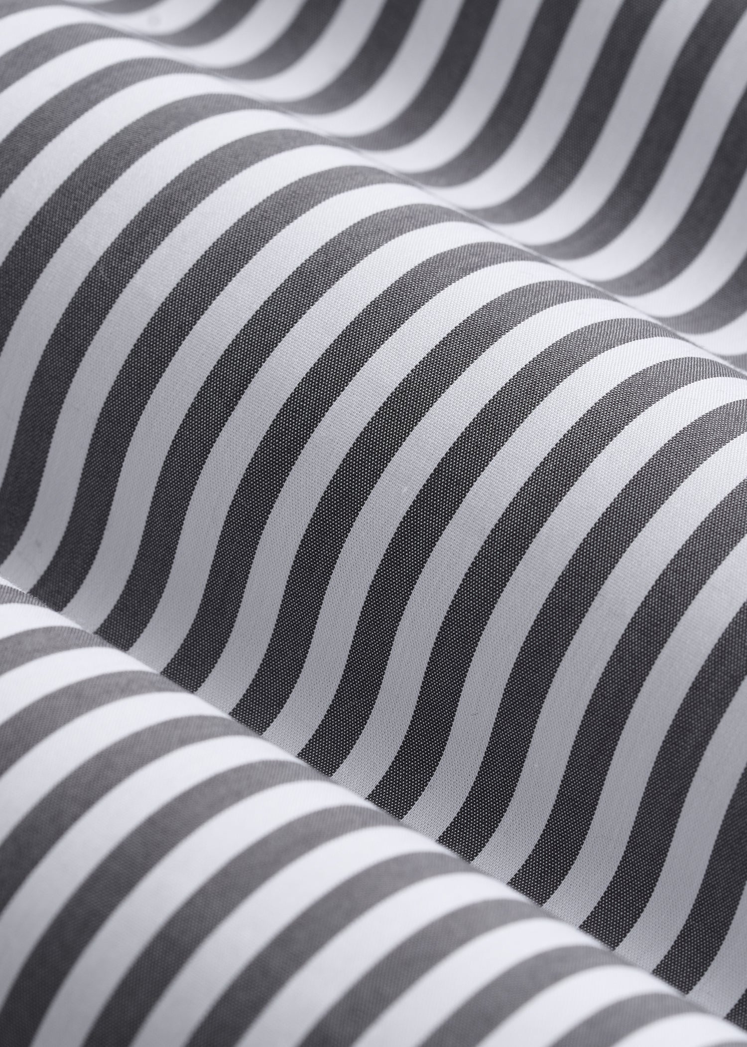 American Tall Sale | Slim Fit Button Up Shirt for Tall Women in Grey and White Stripe