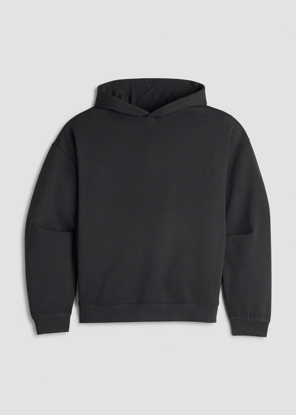American Tall Sale | Garment Dyed Hoodie for Tall Women in Washed Black