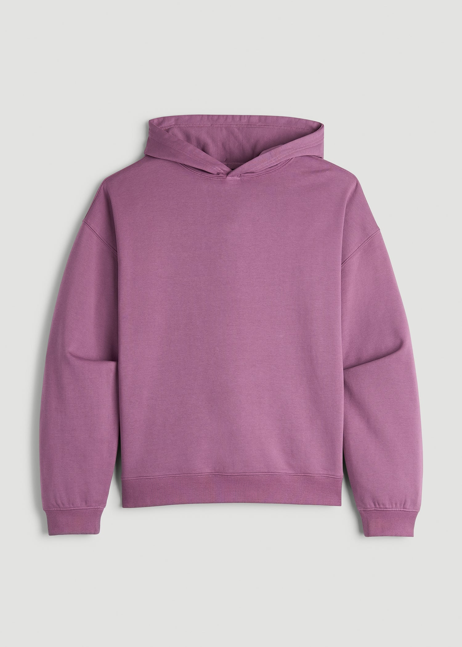 American Tall Discount | Garment Dyed Hoodie for Tall Women in Argyle Purple