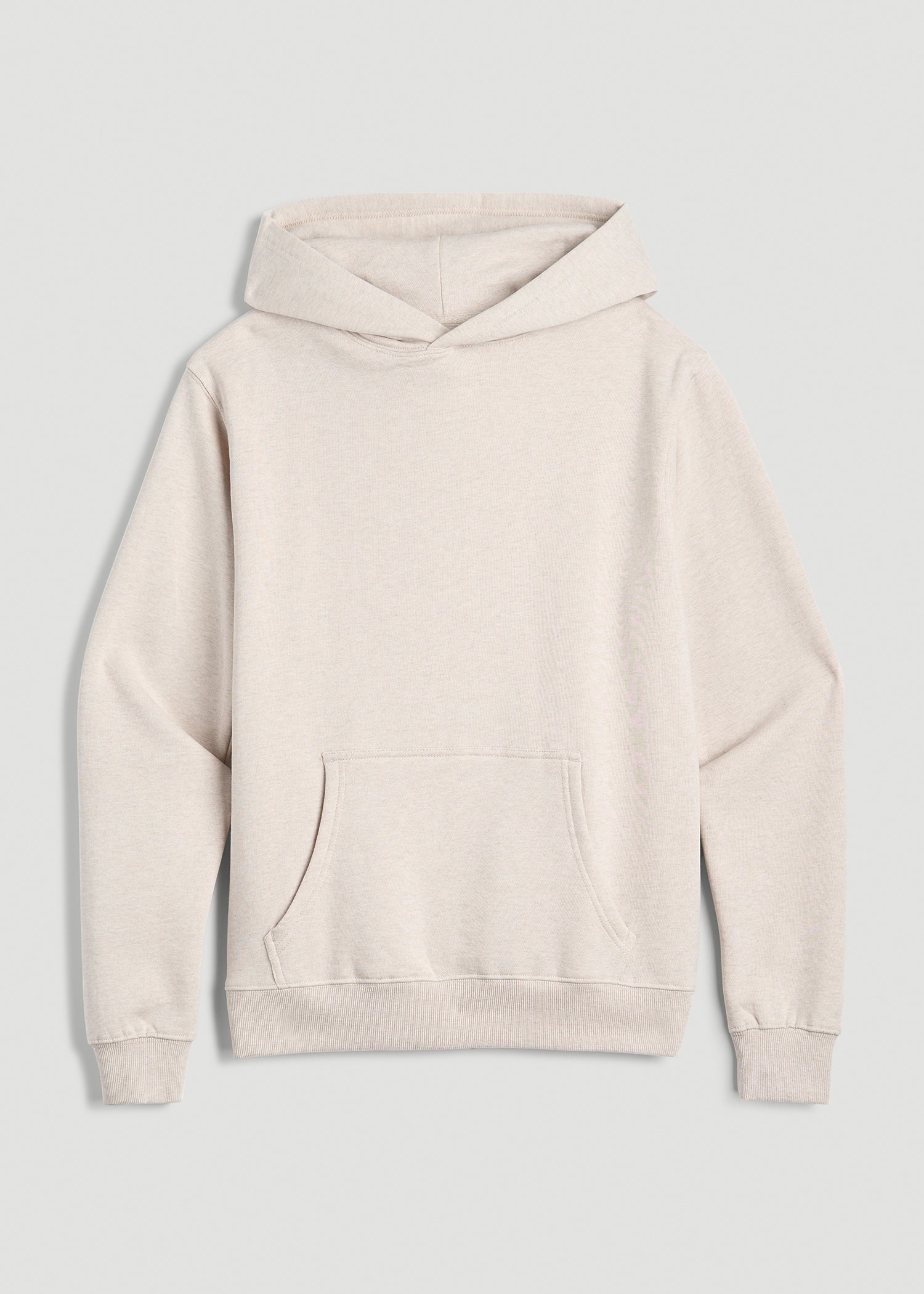 American Tall Discount | Wearever Fleece Relaxed Fit Hoodie for Tall Women in Oatmeal Mix