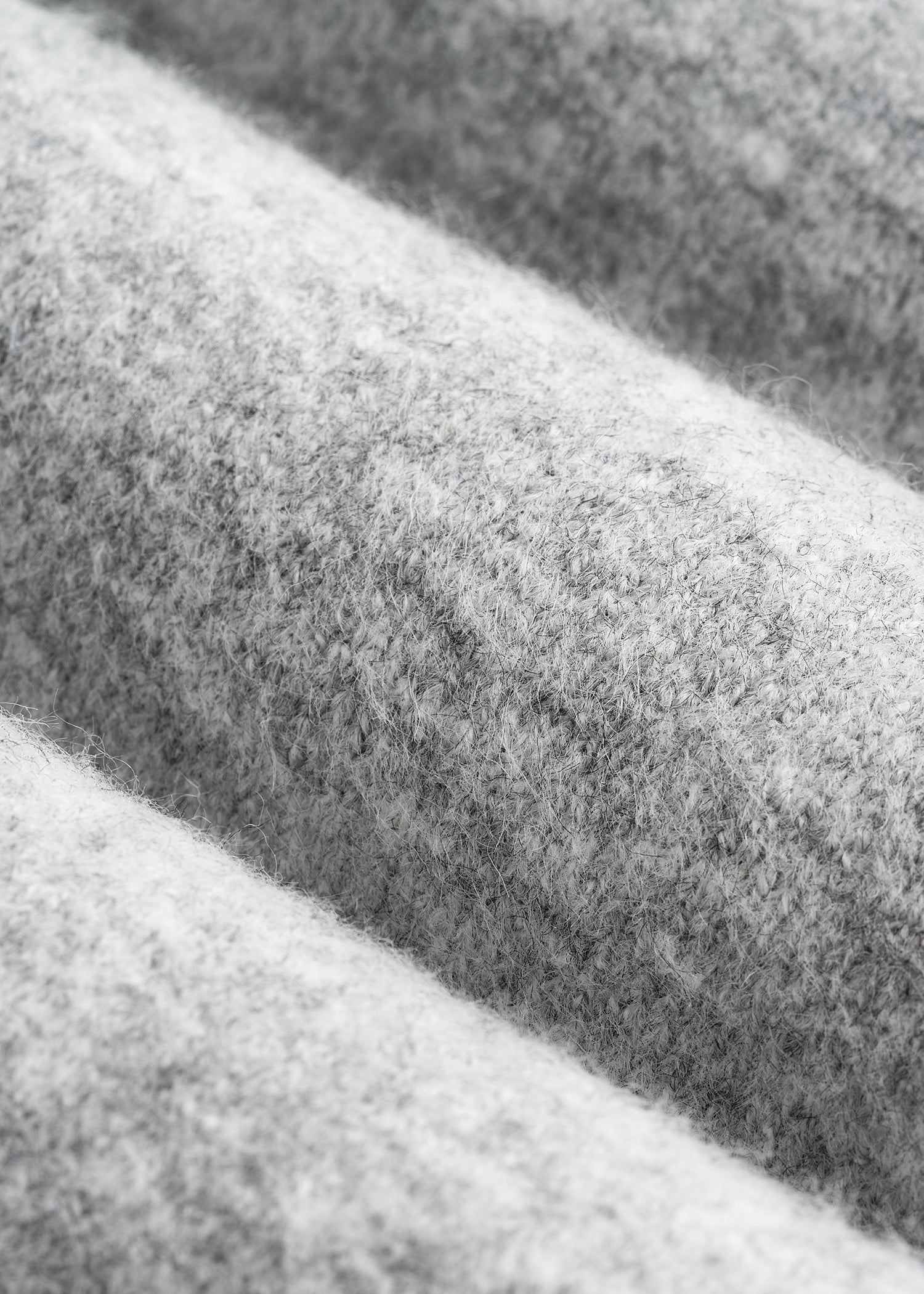American Tall Online | Relaxed Crewneck Wool Blend Sweater for Tall Women in Grey Mix