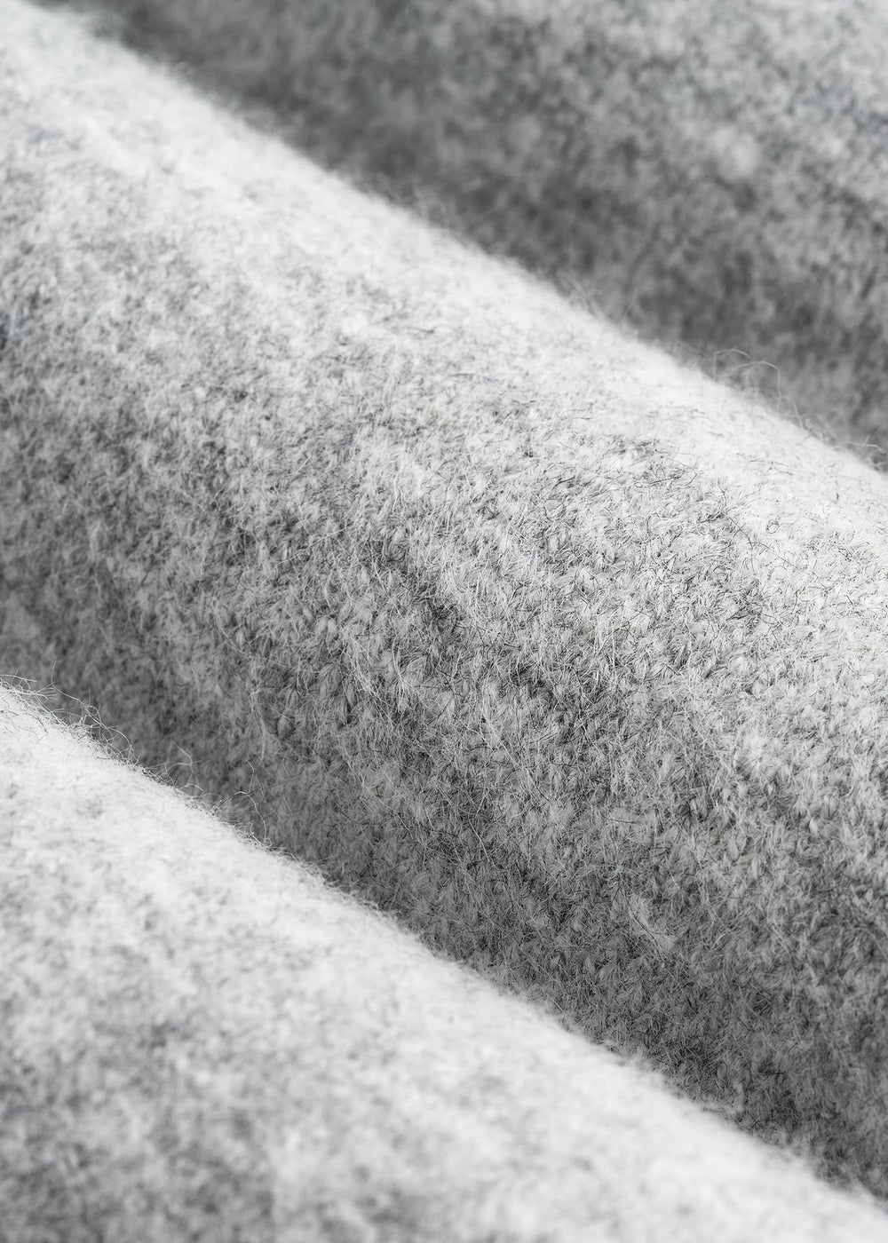 American Tall Online | Relaxed Crewneck Wool Blend Sweater for Tall Women in Grey Mix