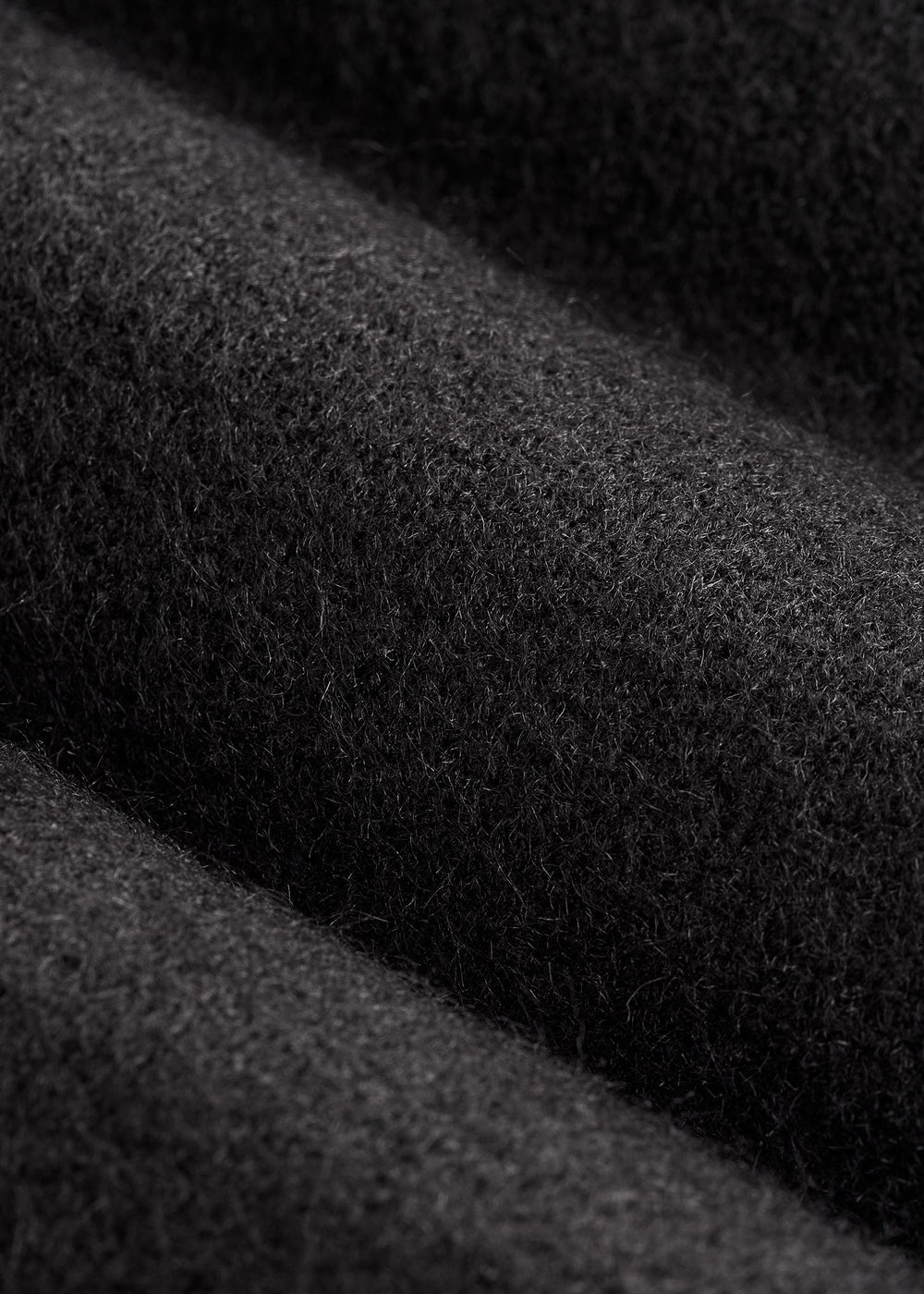 American Tall Sale | Relaxed Crewneck Wool Blend Sweater for Tall Women in Black