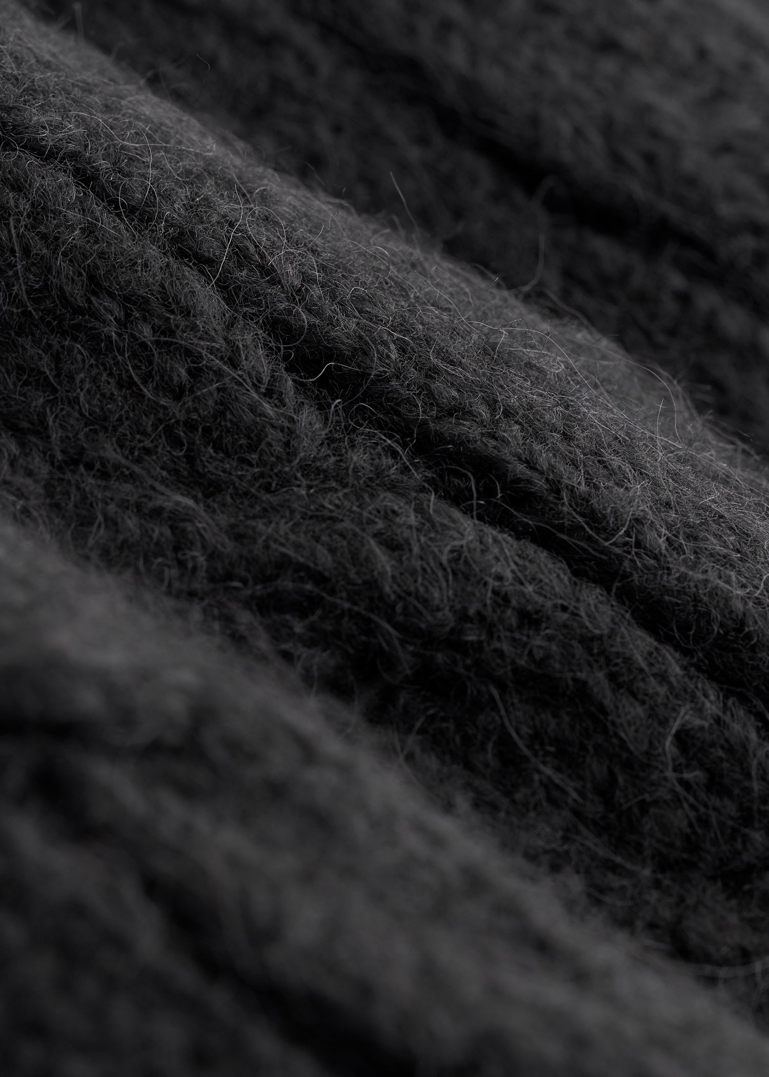 American Tall For Sale | Johnny Collar Cable Knit Sweater for Tall Women in Black