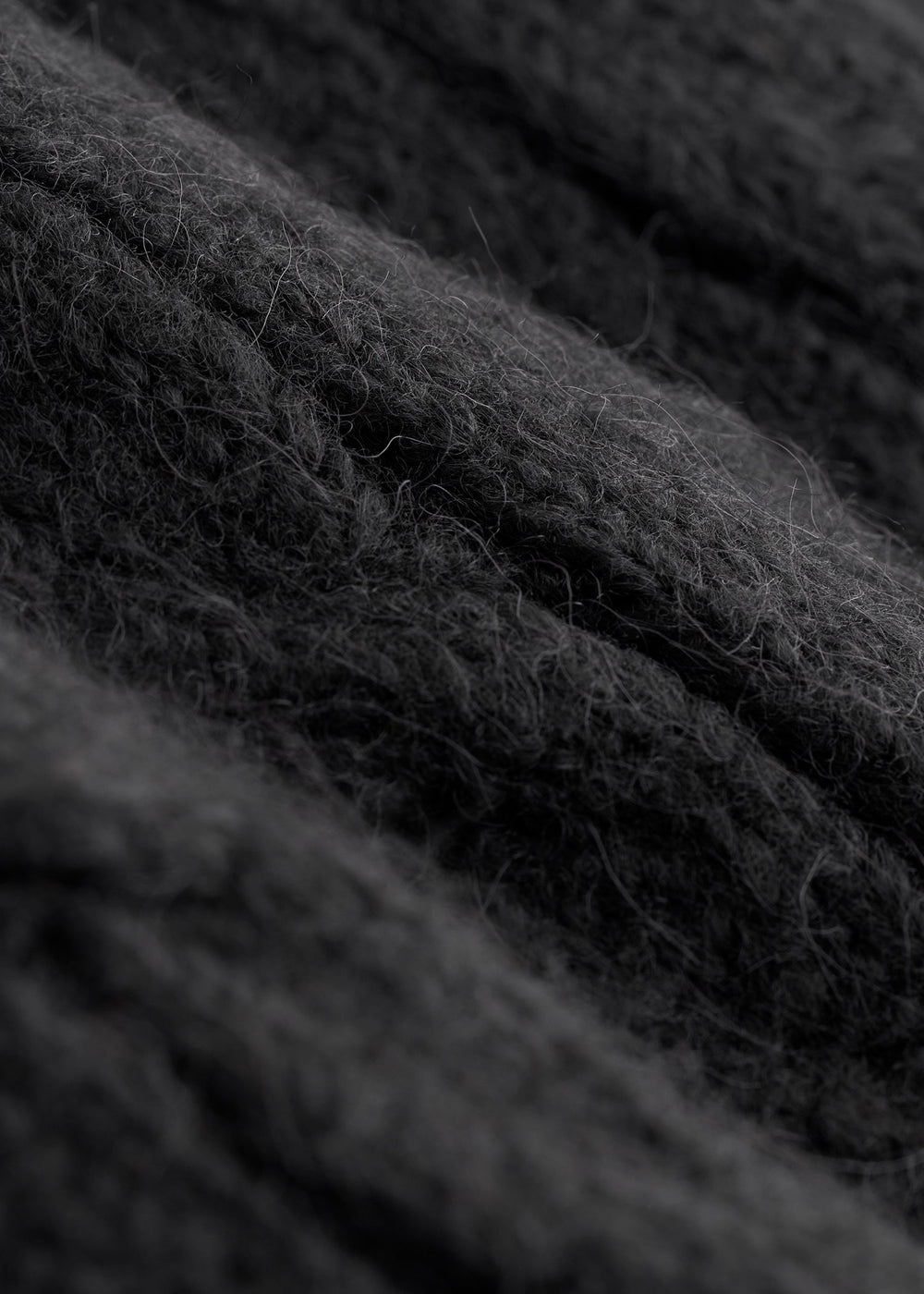 American Tall For Sale | Johnny Collar Cable Knit Sweater for Tall Women in Black