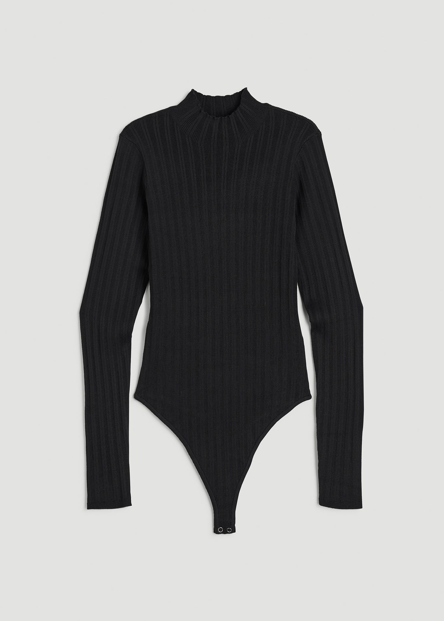 American Tall Sale | Mock Neck Sweater Bodysuit for Tall Women in Black