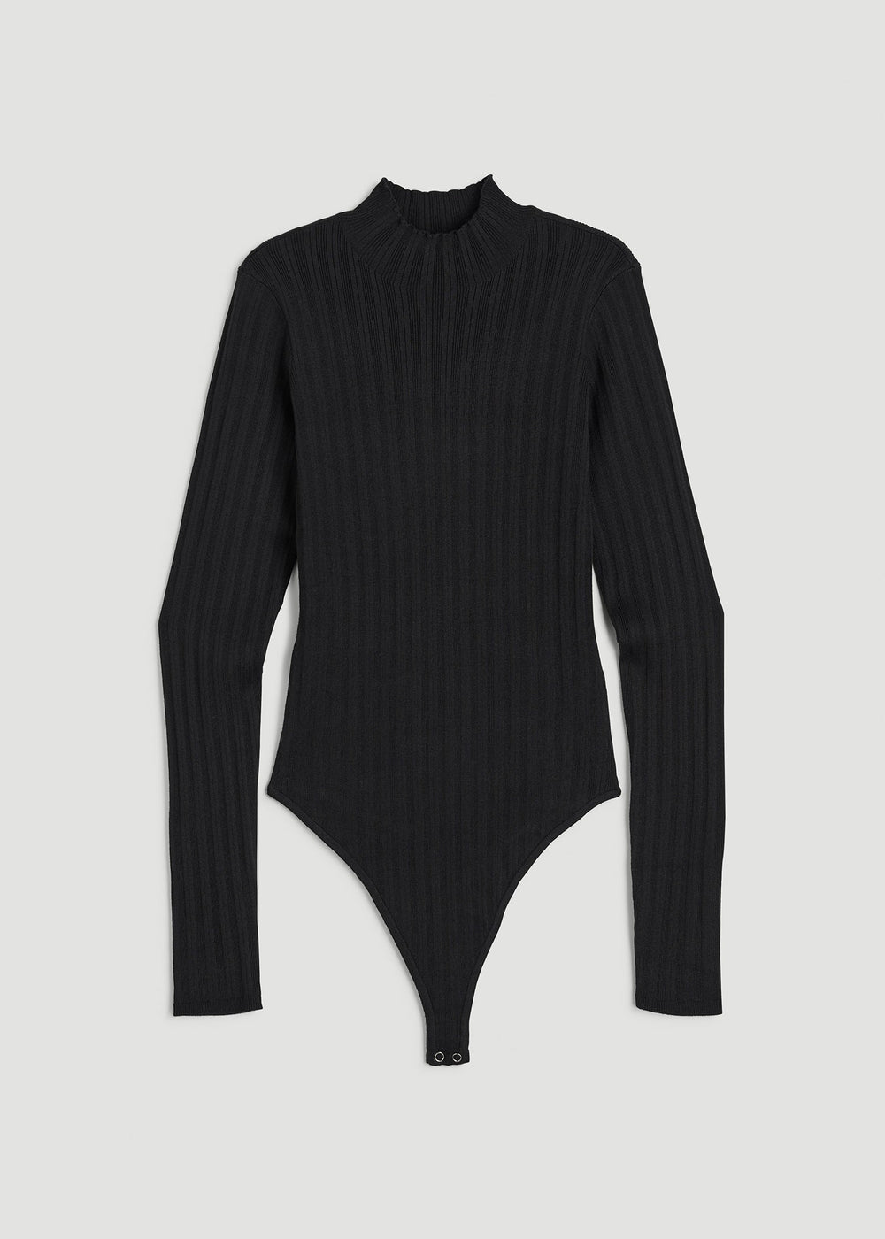 American Tall Sale | Mock Neck Sweater Bodysuit for Tall Women in Black