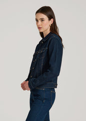 American Tall Online | Classic Denim Jacket for Tall Women in Rinse Wash