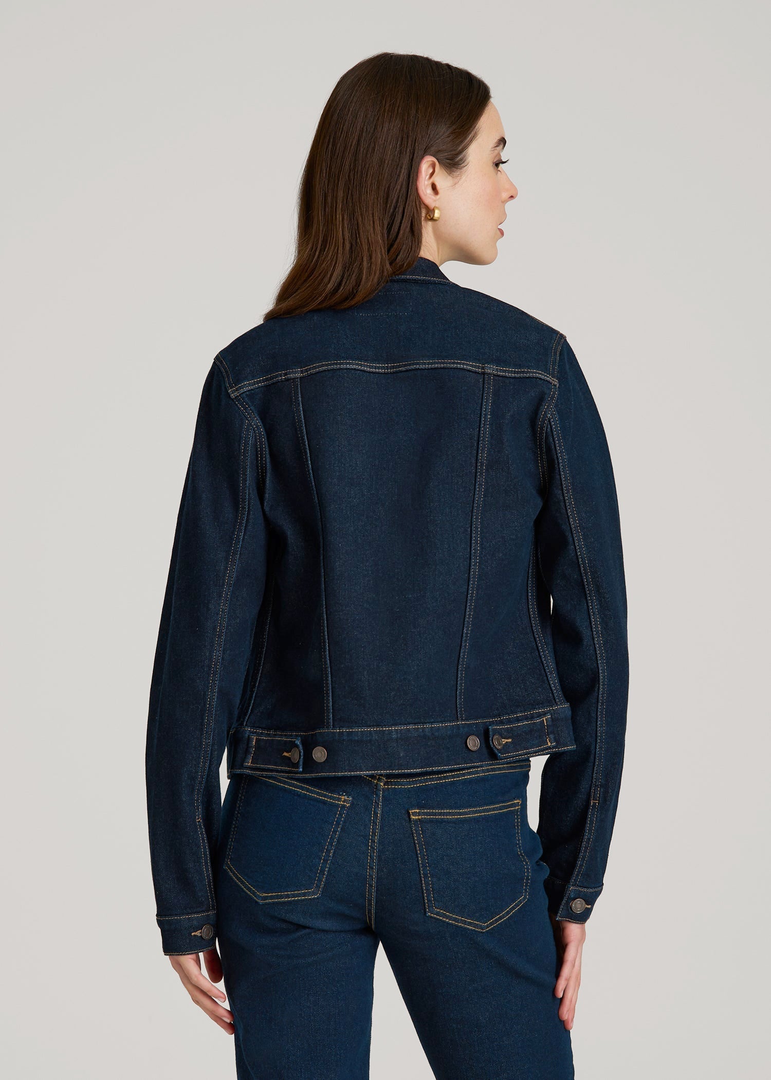 American Tall Online | Classic Denim Jacket for Tall Women in Rinse Wash