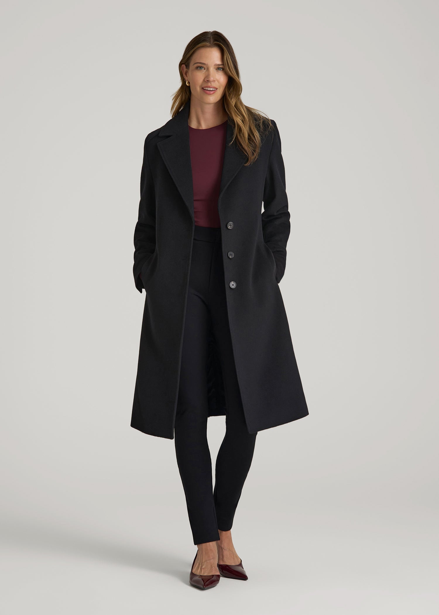 American Tall Online Shop | Wool Coat for Tall Women in Black