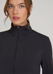 American Tall Online | Front Zip Commuter Jacket for Tall Women in Black