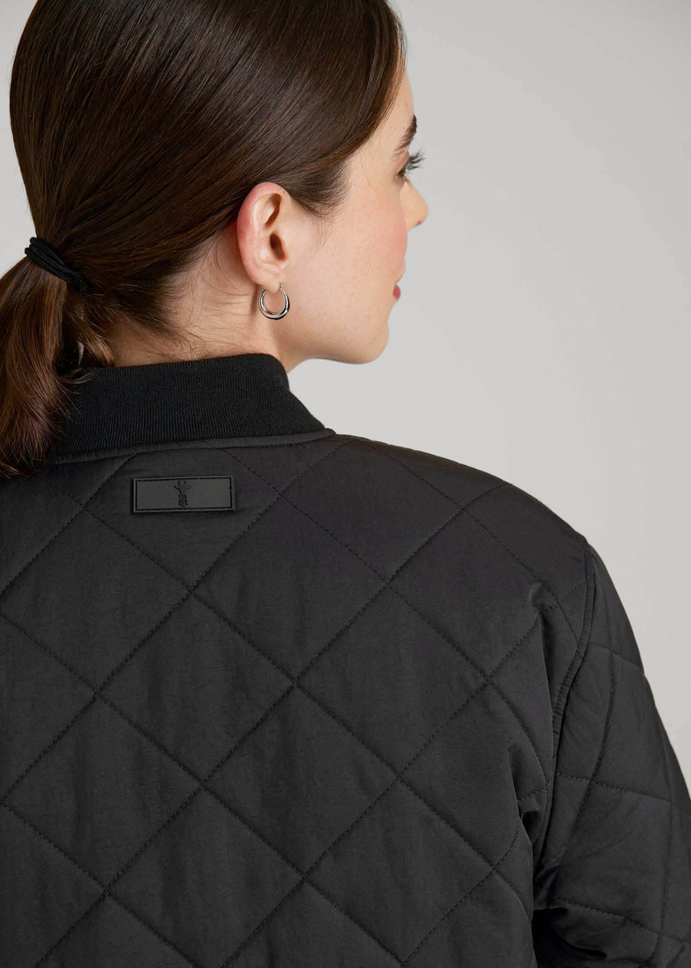 American Tall Outlet | Quilted Jacket for Tall Women in Black
