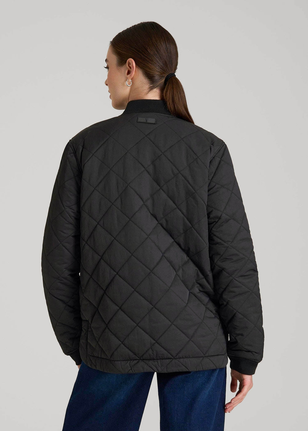 American Tall Outlet | Quilted Jacket for Tall Women in Black