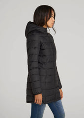 American Tall Sale | Packable Puffer Jacket for Tall Women in Black