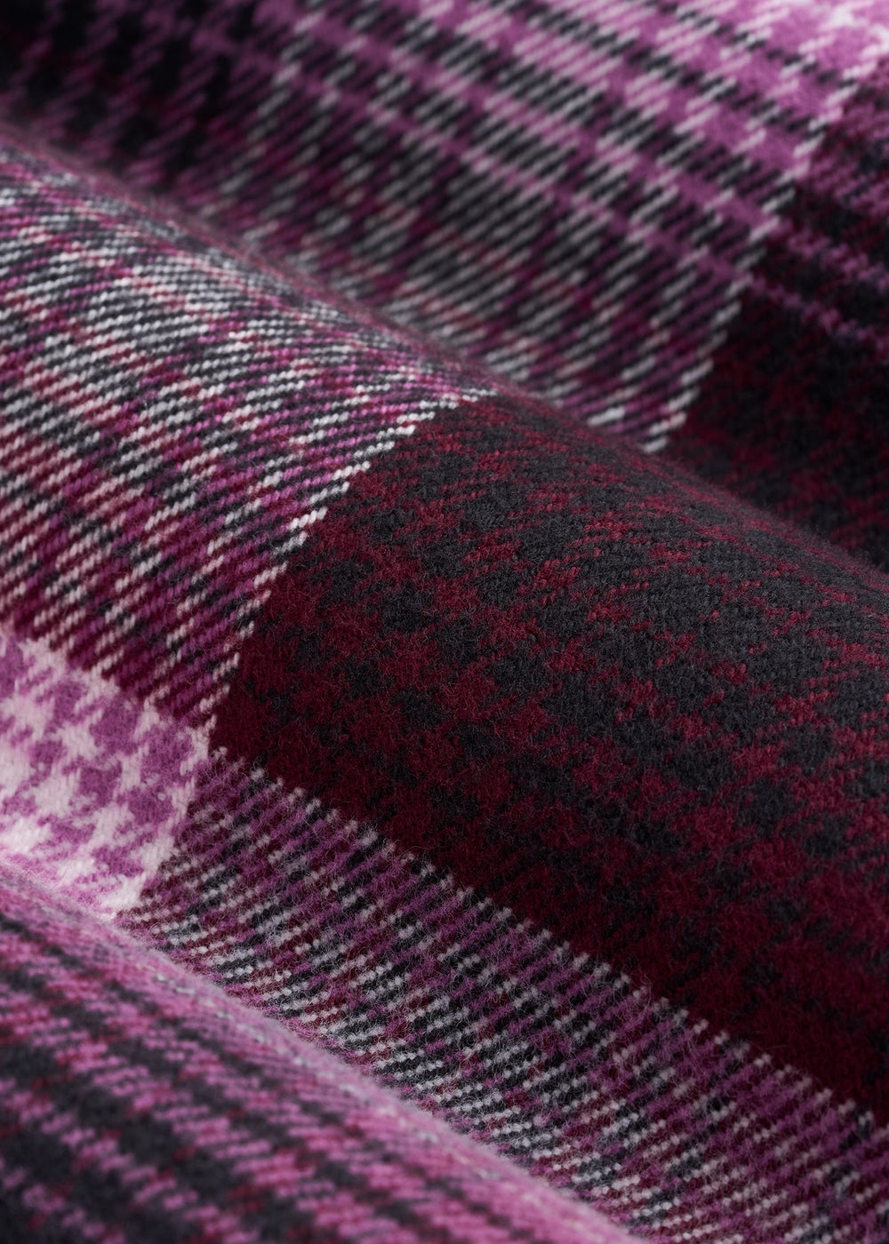 American Tall Outlet | Flannel Shacket for Tall Women in Tawny Port Plaid