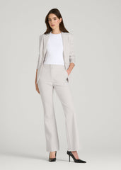American Tall Discount | Freedom Flex Two-Button Slim-Fit Blazer for Tall Women in White Sand