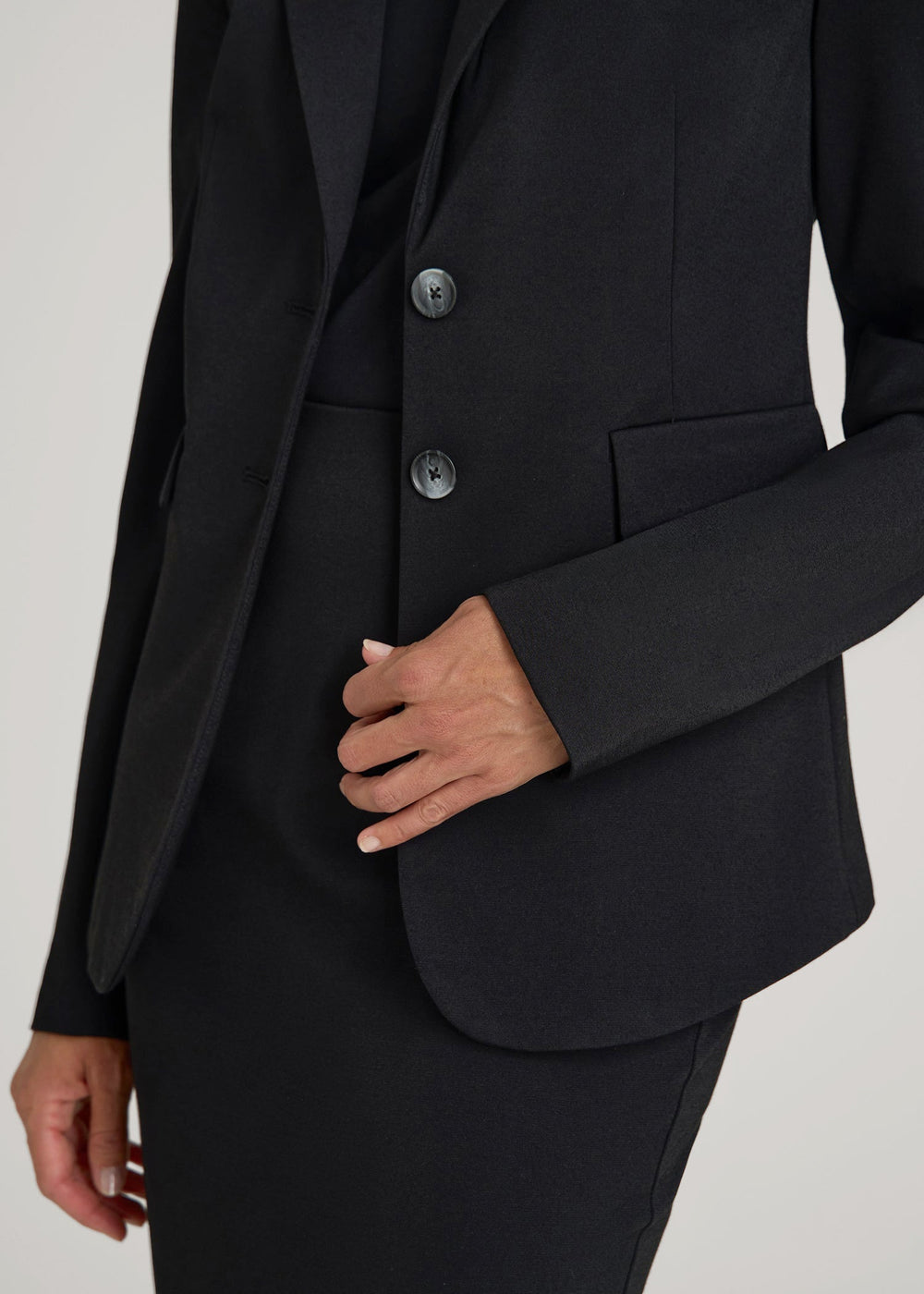 American Tall Online Shop | SLIM-FIT Two Button Blazer for Tall Women in Black