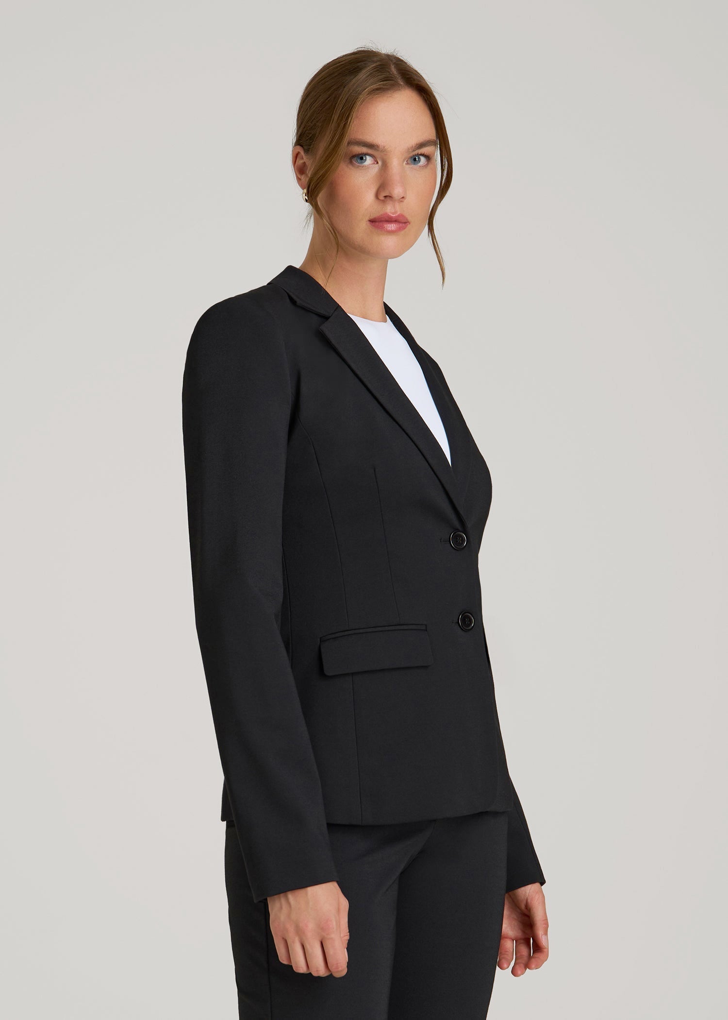 American Tall Online Shop | SLIM-FIT Two Button Blazer for Tall Women in Black