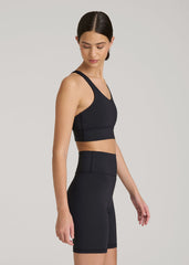 American Tall Sale | Balance Crisscross Sports Bra for Tall Women in Black