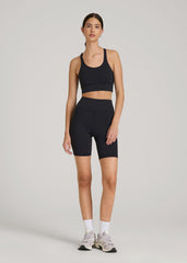 American Tall Sale | Balance Crisscross Sports Bra for Tall Women in Black