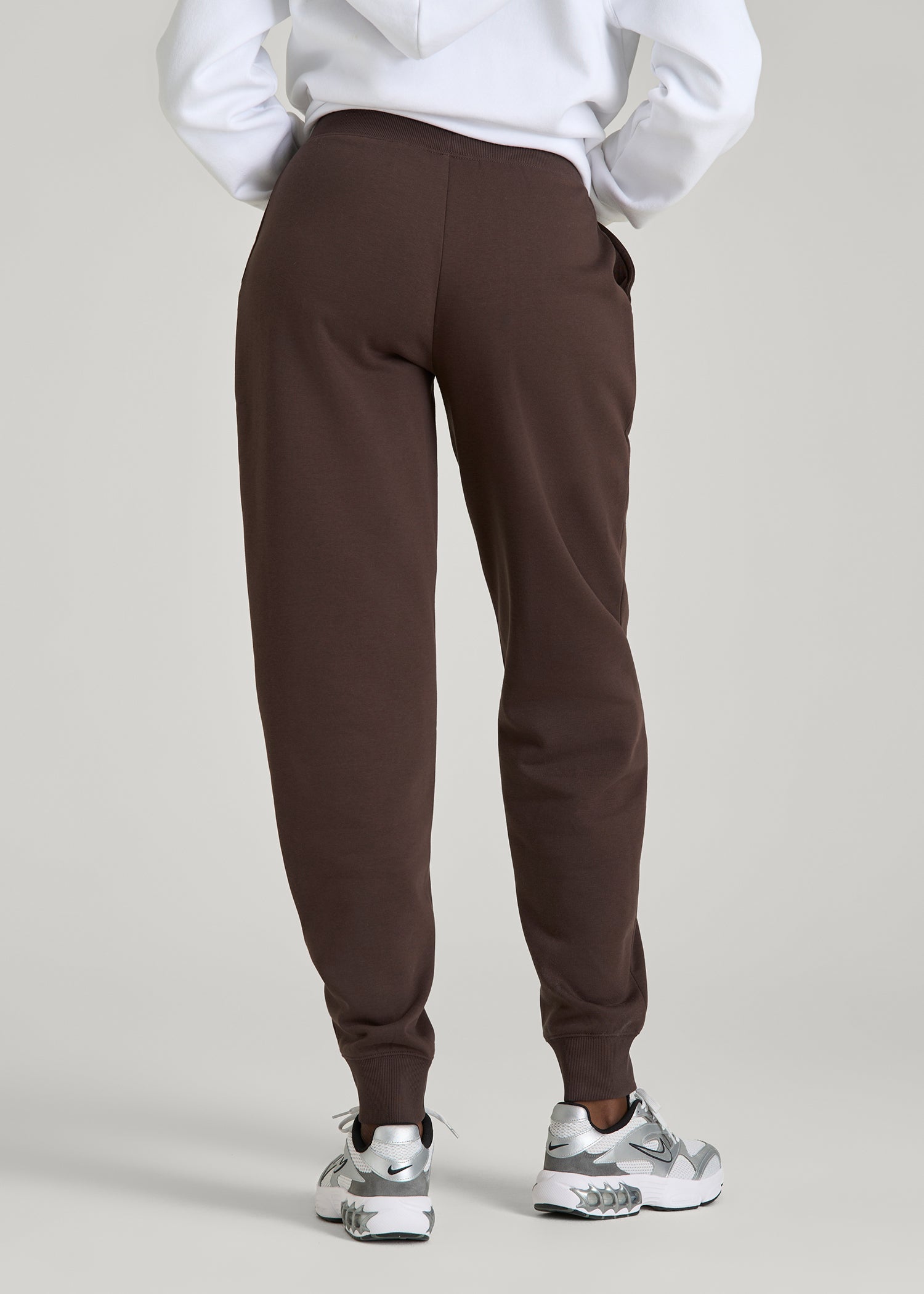 American Tall Discount | A.T. Basics Athletic Joggers for Tall Women in Espresso