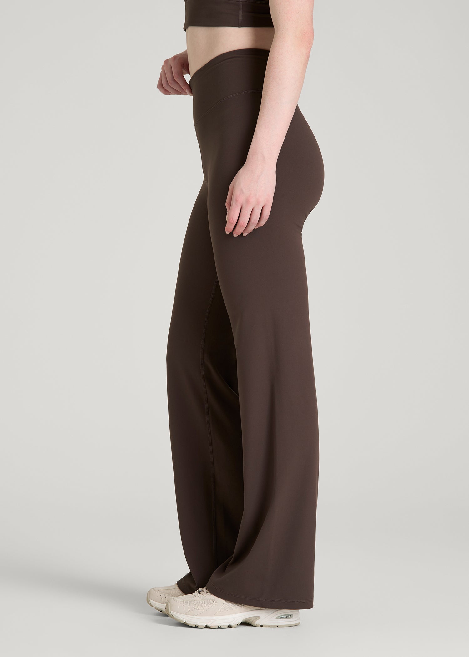 American Tall Sale | Balance Wide Leg Yoga Pants for Tall Women in Espresso