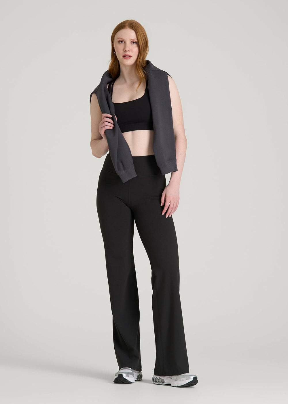 American Tall Outlet | Balance Wide Leg Yoga Pants for Tall Women in Black