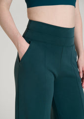 American Tall For Sale | Soft Motion Wide Leg Ultra High Rise Pant for Tall Women in Deep Teal