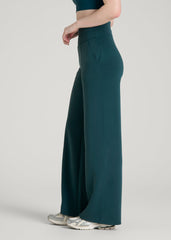 American Tall For Sale | Soft Motion Wide Leg Ultra High Rise Pant for Tall Women in Deep Teal