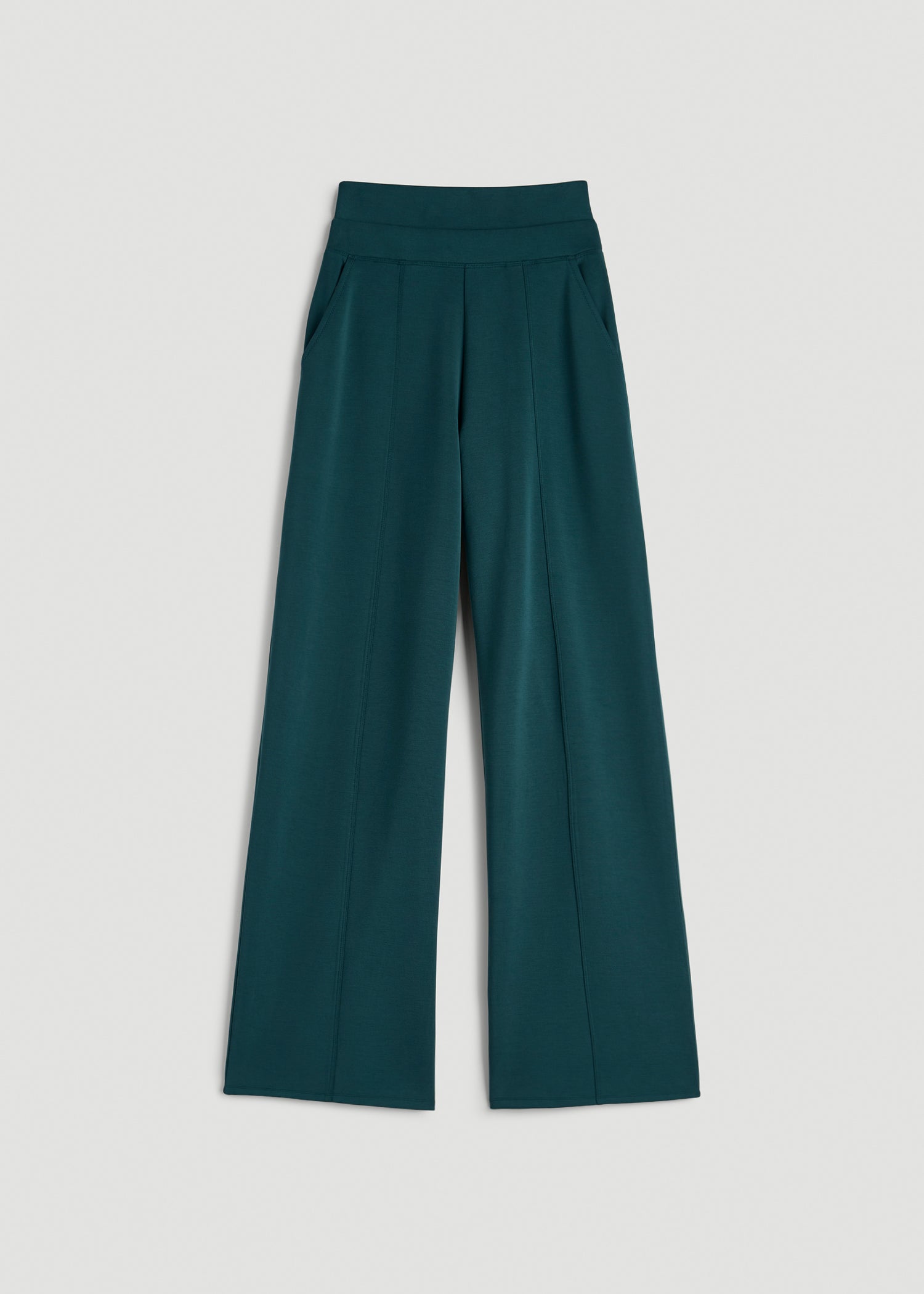 American Tall For Sale | Soft Motion Wide Leg Ultra High Rise Pant for Tall Women in Deep Teal