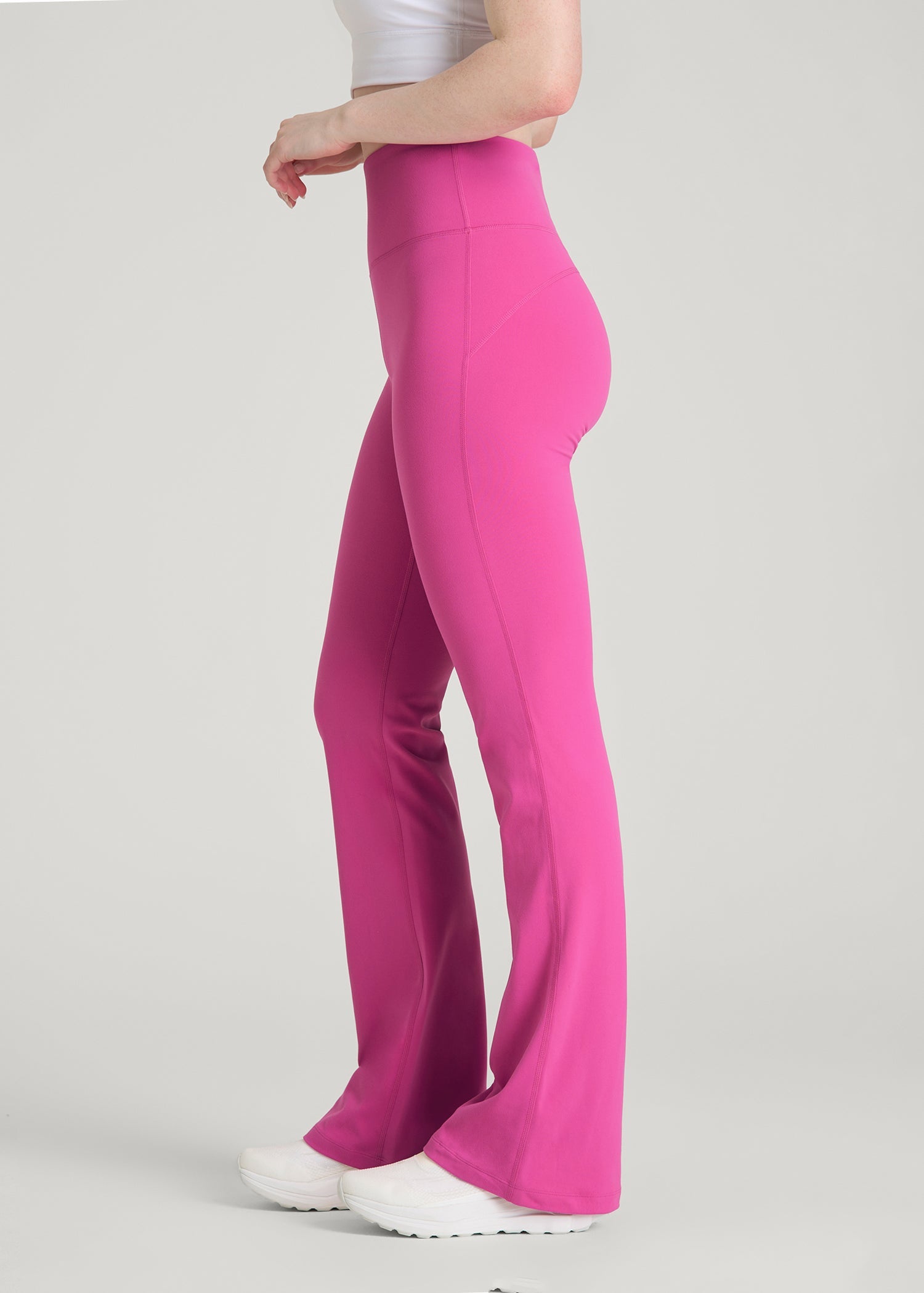 American Tall Online Shop | Balance Flare Yoga Pants for Tall Women in Magenta