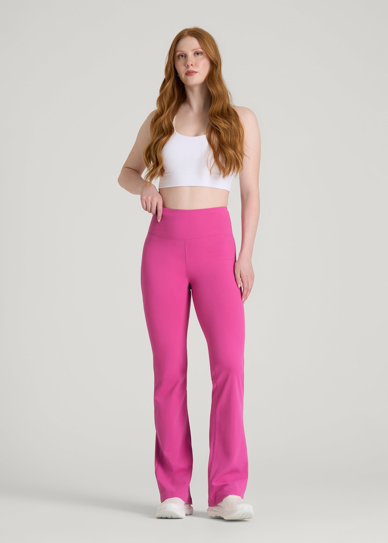 American Tall Online Shop | Balance Flare Yoga Pants for Tall Women in Magenta