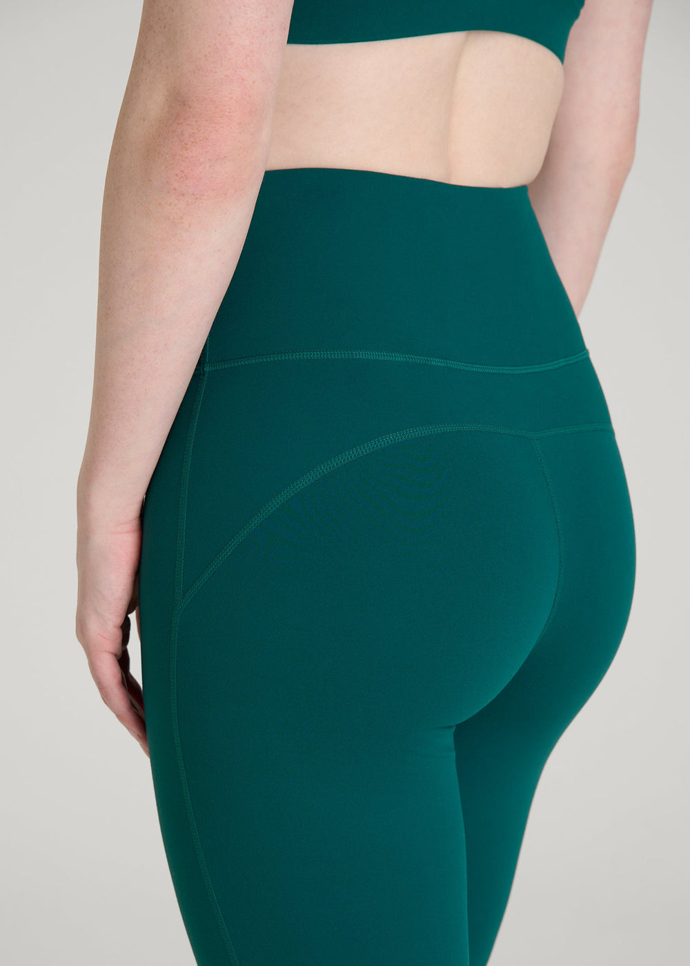 American Tall Discount | Balance Flare Yoga Pants for Tall Women in Deep Teal