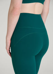American Tall Discount | Balance Flare Yoga Pants for Tall Women in Deep Teal