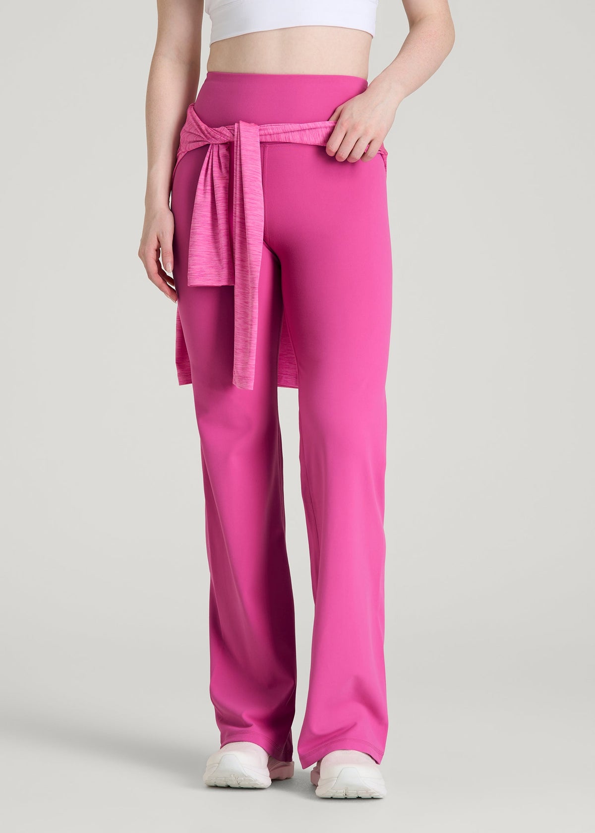 American Tall Online | Balance Wide Leg Yoga Pants for Tall Women in Magenta