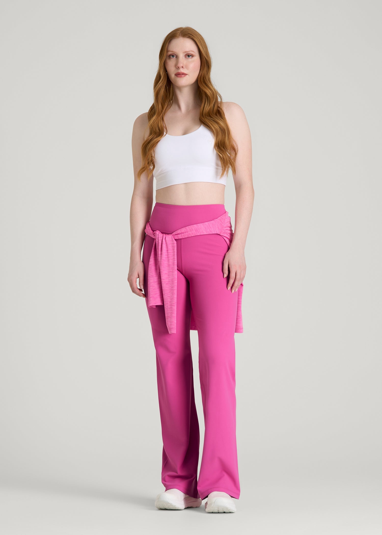 American Tall Online | Balance Wide Leg Yoga Pants for Tall Women in Magenta