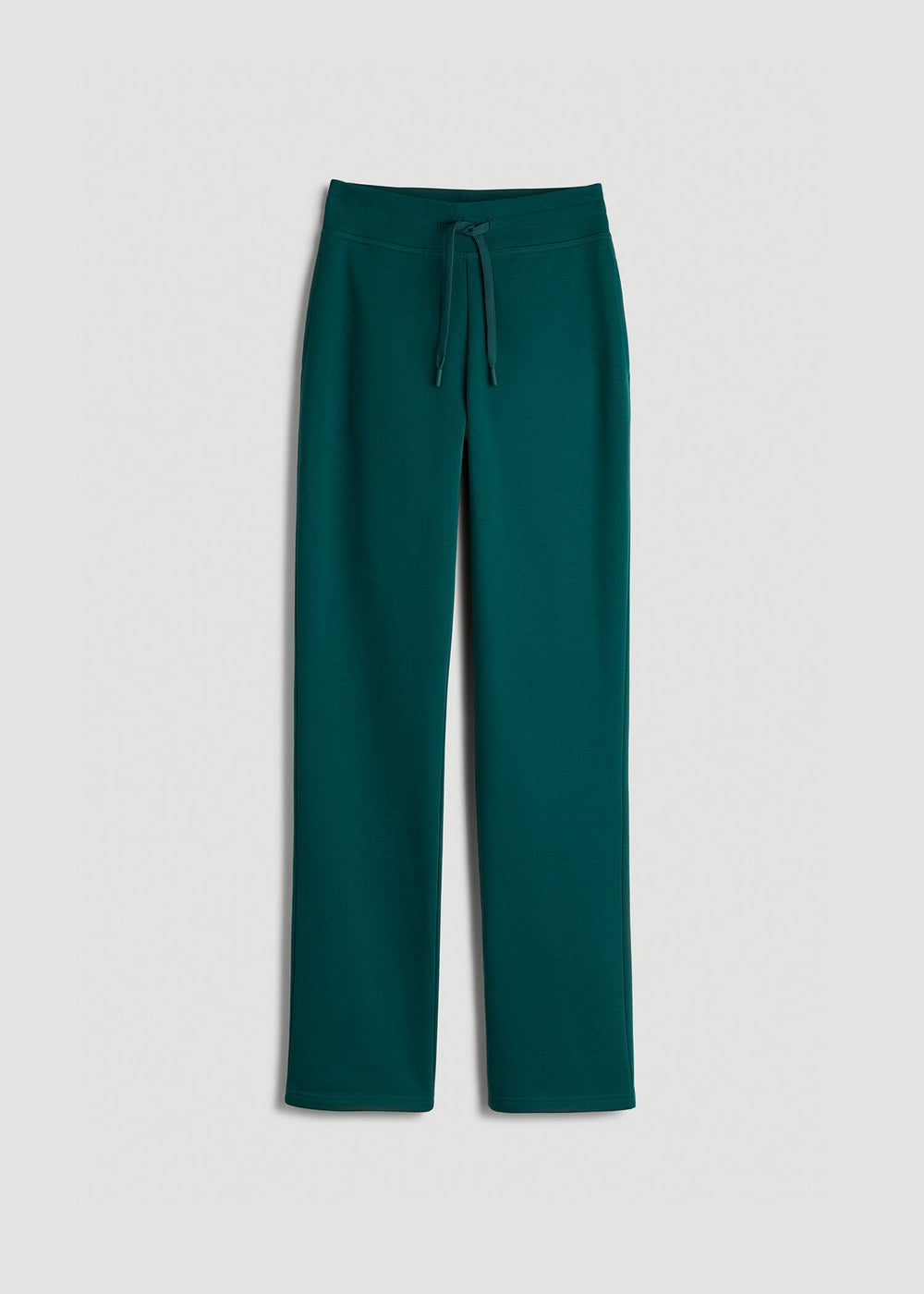 American Tall Sale | Wearever Fleece Open-Bottom Sweatpants for Tall Women in Deep Teal