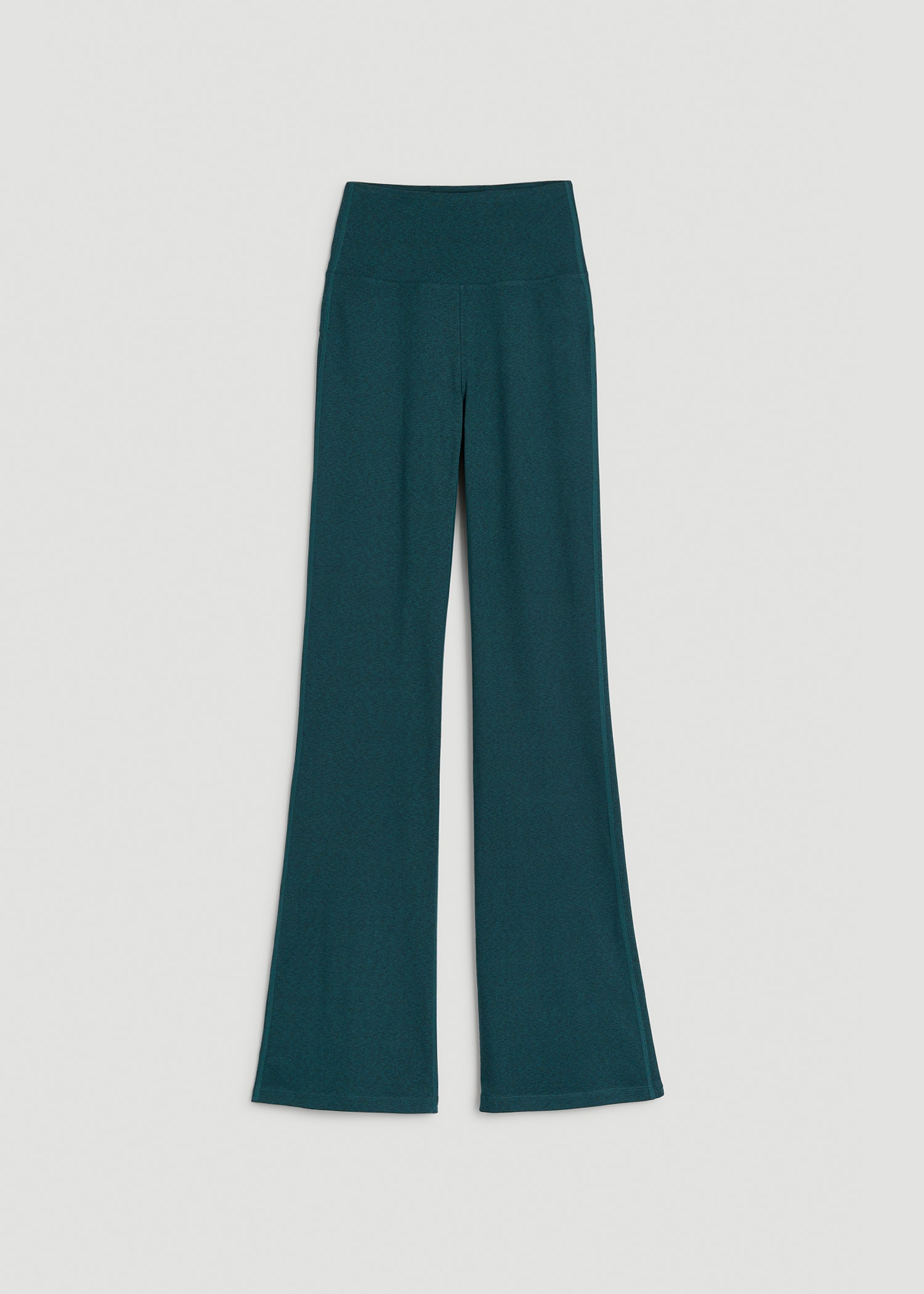 American Tall For Sale | Ultra Soft High Rise Flare Yoga Pants for Tall Women in Deep Teal Mix