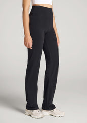 American Tall Sale | Women's Straight Leg Cotton Leggings for Tall Women in Black