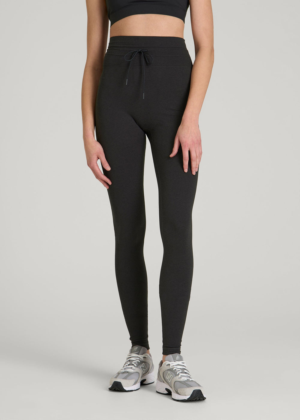 American Tall Outlet | Ultra Soft Yoga Leggings for Tall Women in Black Mix