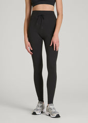 American Tall Outlet | Ultra Soft Yoga Leggings for Tall Women in Black Mix