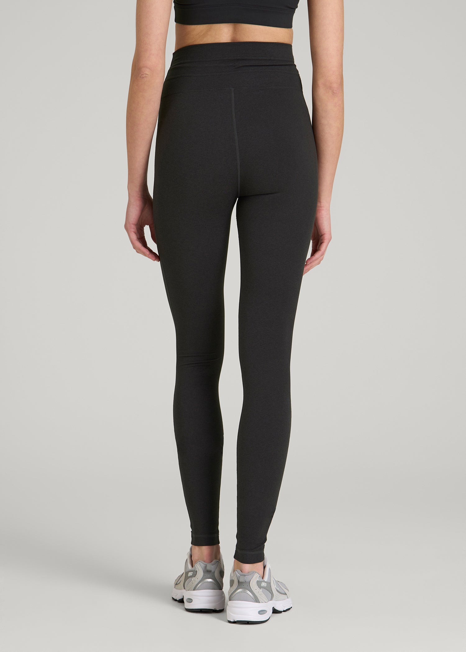 American Tall Outlet | Ultra Soft Yoga Leggings for Tall Women in Black Mix