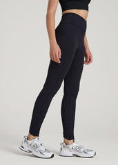 American Tall For Sale | Balance Cross Over Leggings for Tall Women in Black