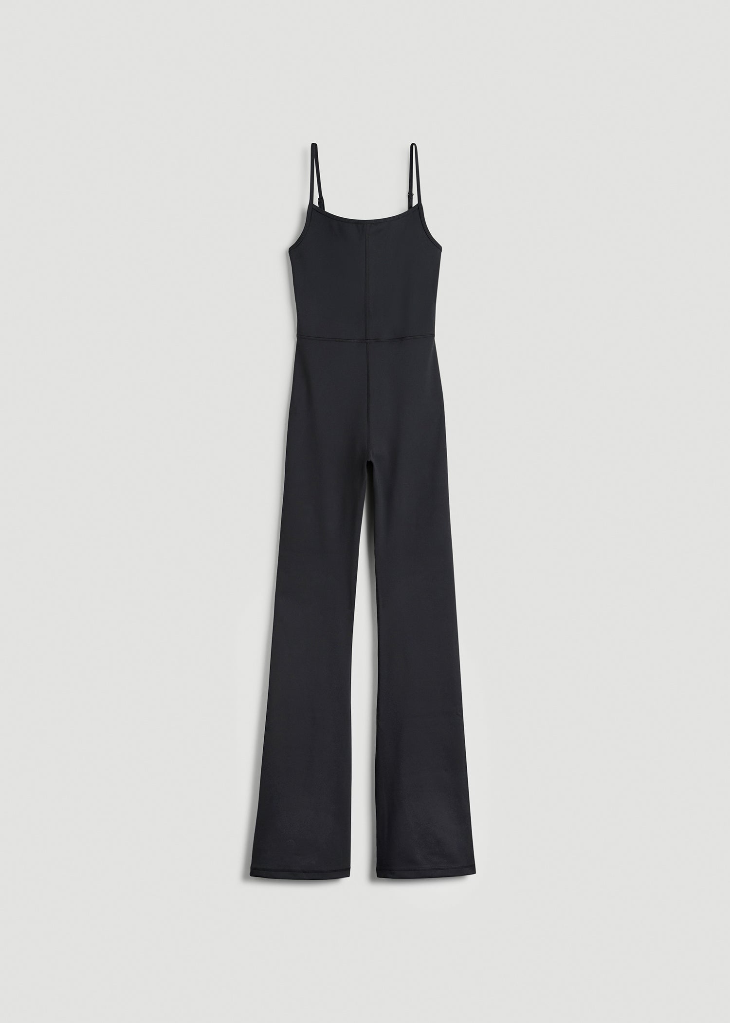 American Tall Online | Spaghetti Strap Flare Jumpsuit for Tall Women in Black